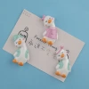 New simple and creative cartoon Internet celebrity, cute crooked-necked duck magnetic resin fridge magnet, three-dimensional magnetic attraction home details Picture